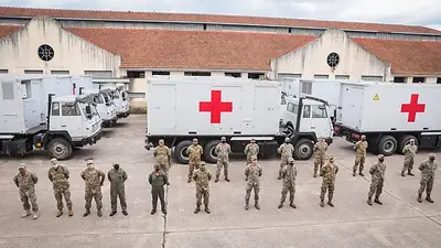 Coronavirus: llegó el nuevo Hospital Móvil de Defensa donado por China Coronavirus: llegó el nuevo Hospital Móvil de Defensa donado por China