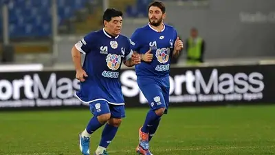 Diego Maradona Junior junto a Diego Armando Maradona Diego Maradona Junior junto a Diego Armando Maradona