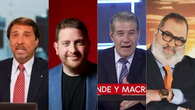 Eduardo Feinmann, Jonatan Viale, Víctor Hugo y Jorge Lanta Eduardo Feinmann, Jonatan Viale, Víctor Hugo y Jorge Lanta