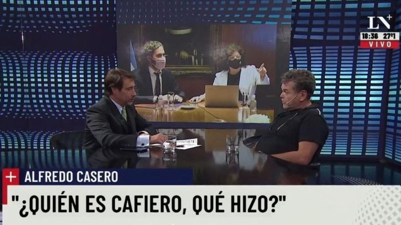 Afredo Casero y Eduardo Feinmann en LN+