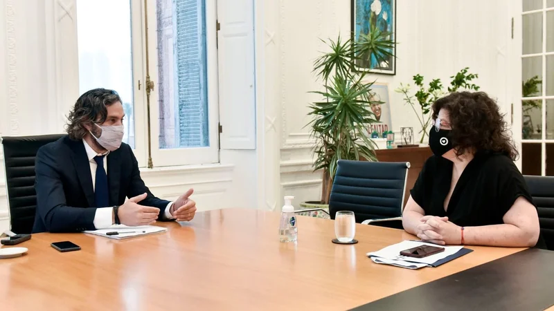 Santiago Cafiero y Carla Vizzotti 