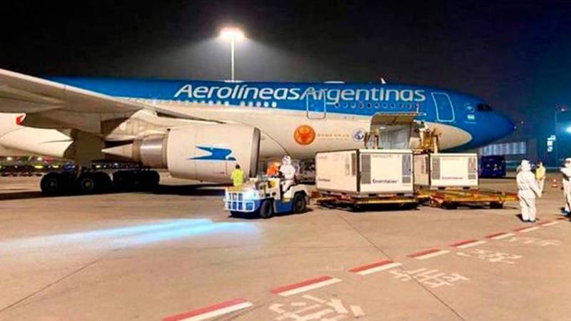 Partió desde Beijing el avión que trae un millón de vacunas de Sinopharm