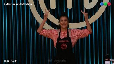 Masterchef: el saludo peronista de Andrea Rincón que fue furor en redes