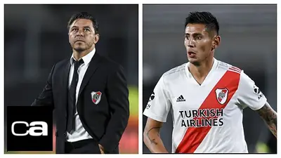 Marcelo Gallardo Fabrizio Angileri River Plate Marcelo Gallardo Fabrizio Angileri River Plate