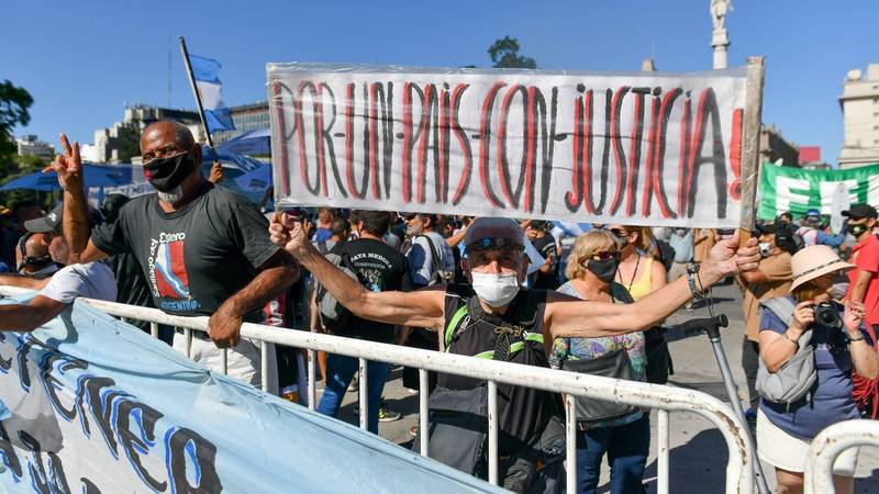 Arrancó la marcha #1F contra la Corte Suprema y el Poder Judicial Arrancó la marcha #1F contra la Corte Suprema y el Poder Judicial