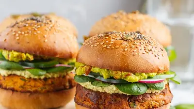 Hamburguesas vegetarianas Hamburguesas vegetarianas