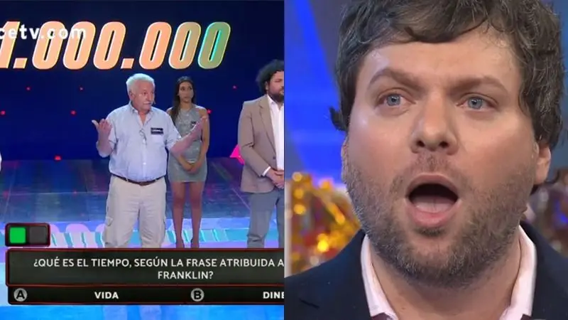 Guido Kaczka quedó sorprendido tras la renuncia de un participante al premio de Los 8 escalones