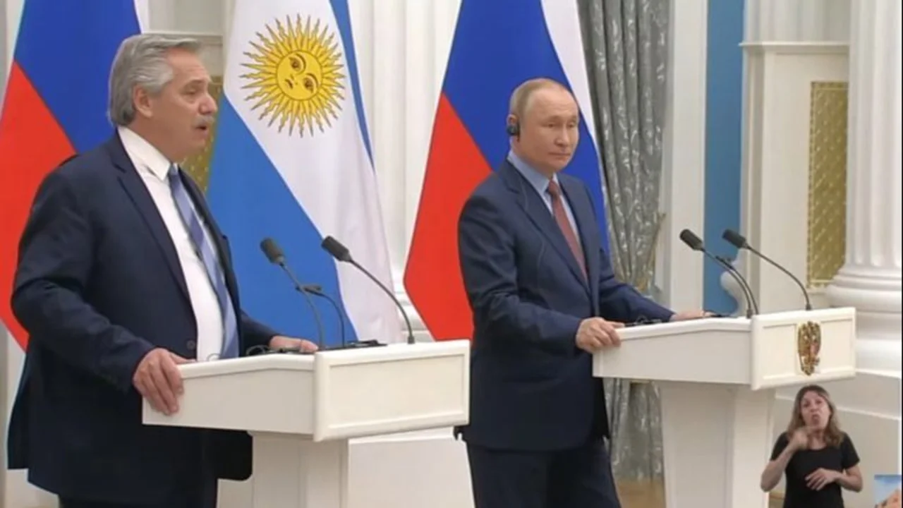 Alberto Fernández pidió a Vladimir Putin potenciar el acuerdo que firmó con Cristina en 2015