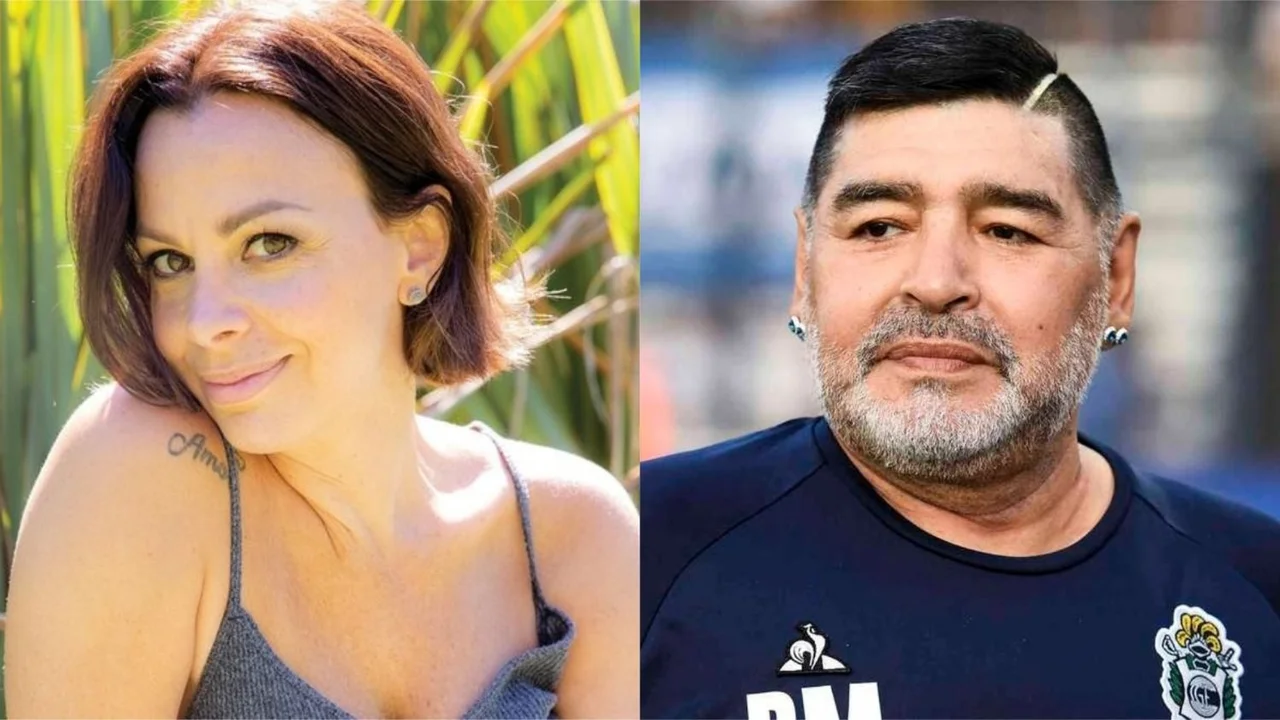 Caramelito Carrizo y Diego Maradona