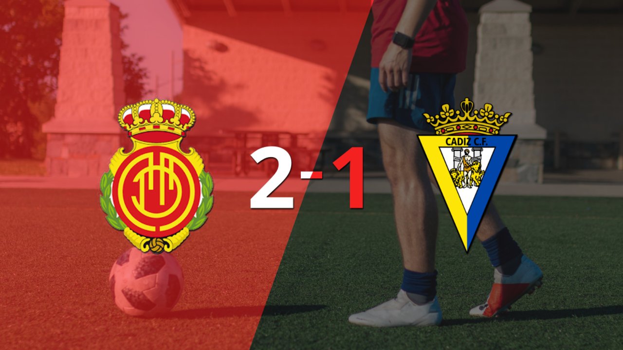 Mallorca le ganó a Cádiz en su casa por 2-1