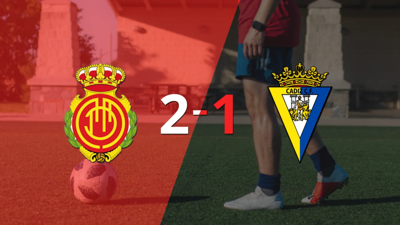 Mallorca le ganó a Cádiz en su casa por 2-1