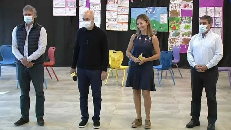 Horacio Rodríguez Larreta y Soledad Acuña 