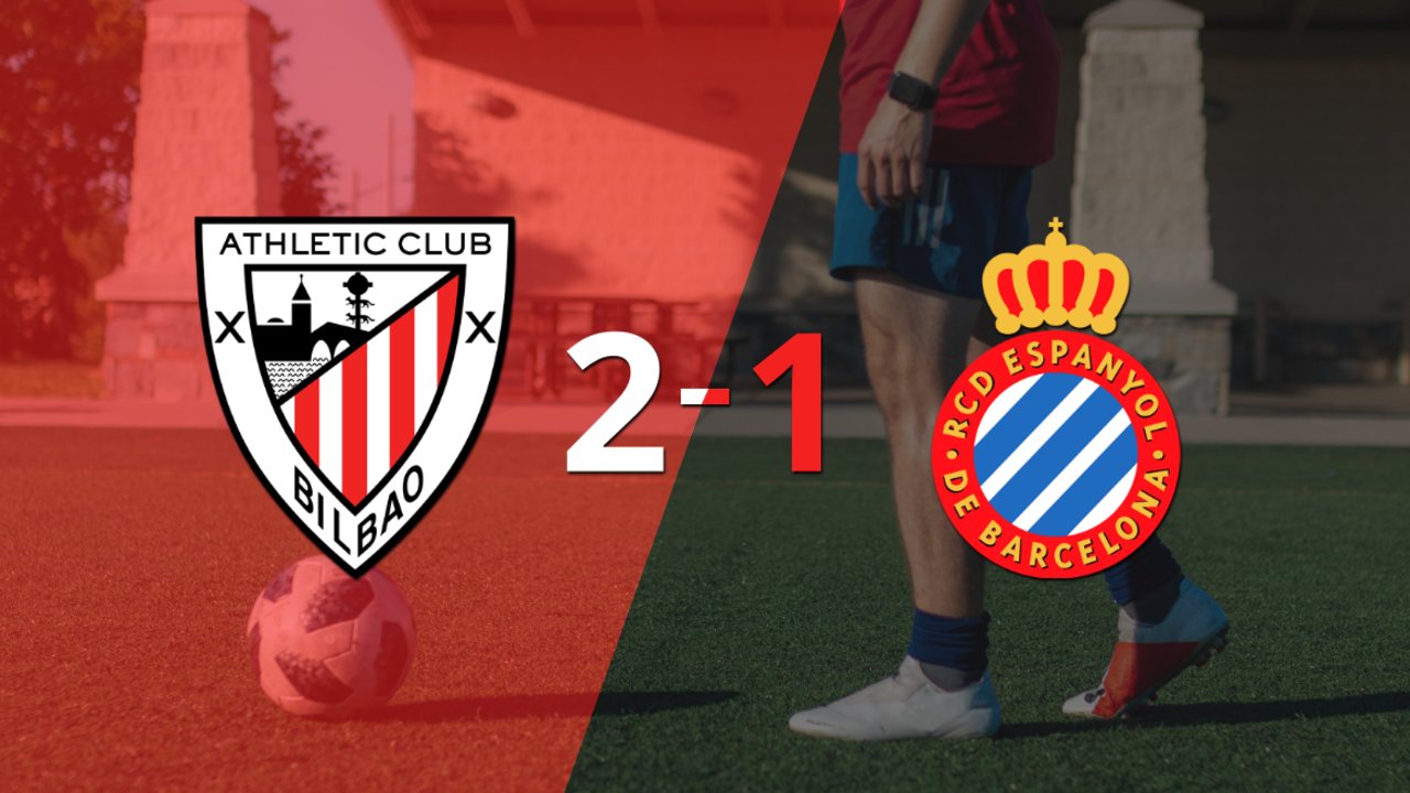 Athletic Bilbao le ganó a Espanyol en su casa por 2-1