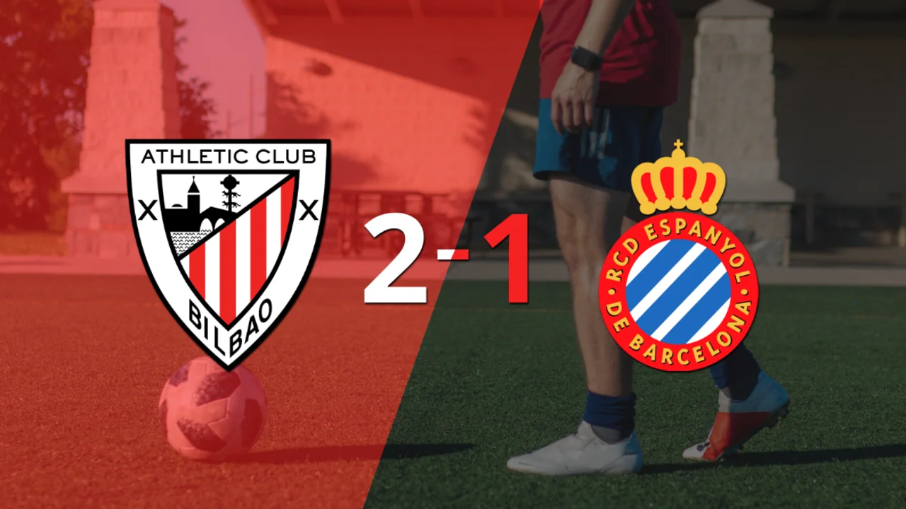 Athletic Bilbao le ganó a Espanyol en su casa por 2-1