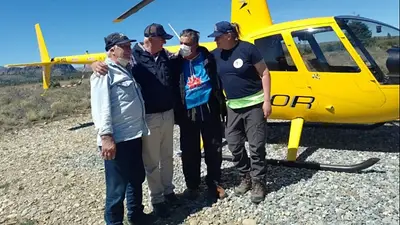 Rescataron a Jorge Rachid de la zona de Lago Escondido Rescataron a Jorge Rachid de la zona de Lago Escondido