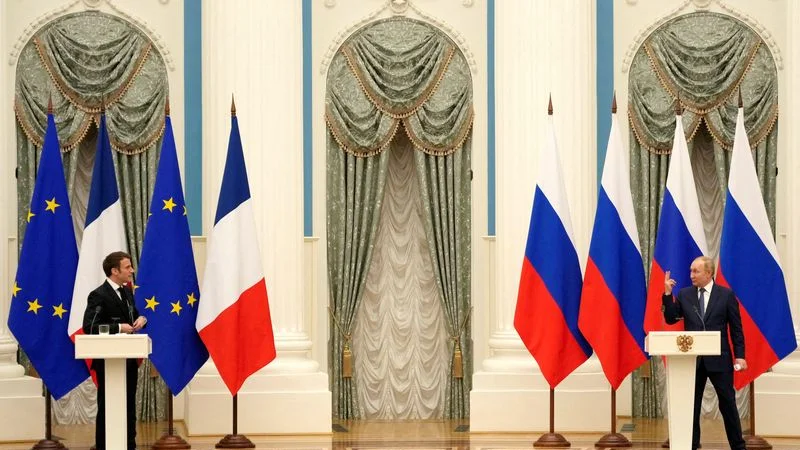 putin y macron