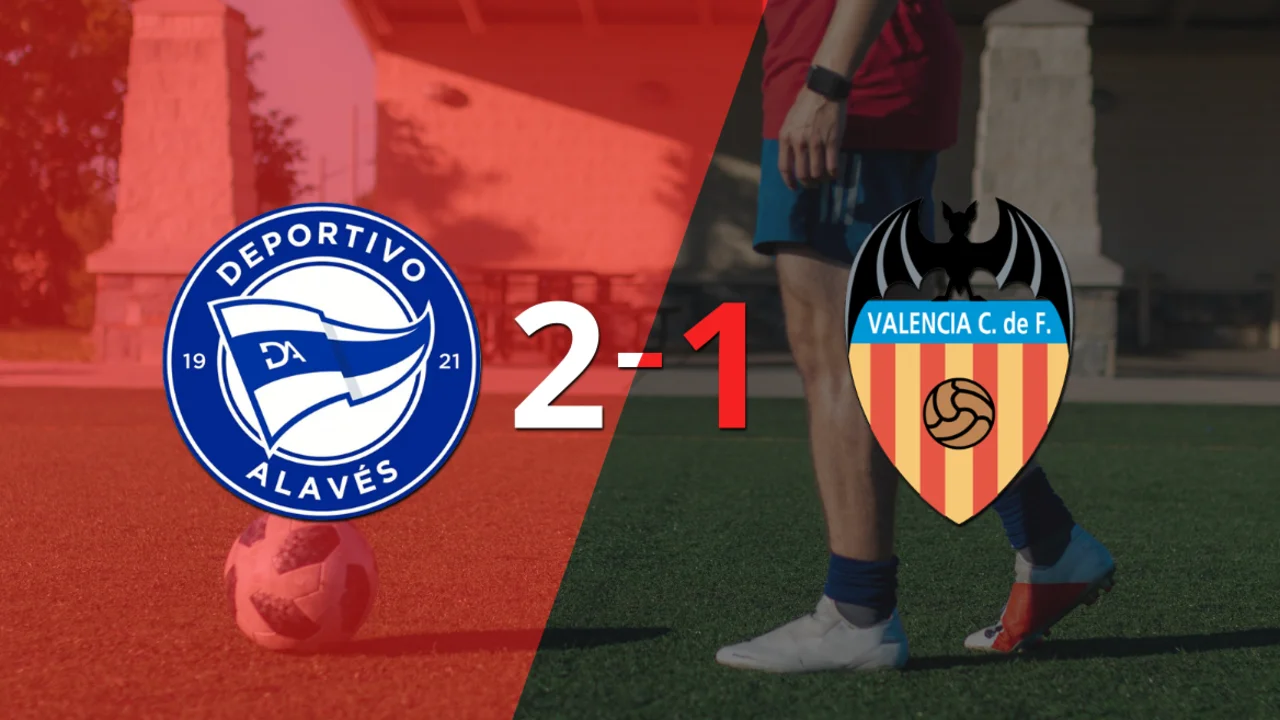 Alavés le ganó a Valencia en su casa por 2-1