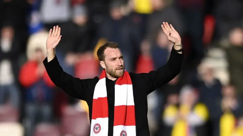 Eriksen juega su primer partido desde su colapso en la Eurocopa