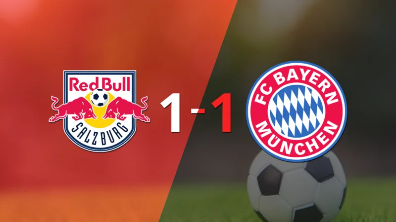 Empate a uno entre Red Bull Salzburgo y Bayern Múnich