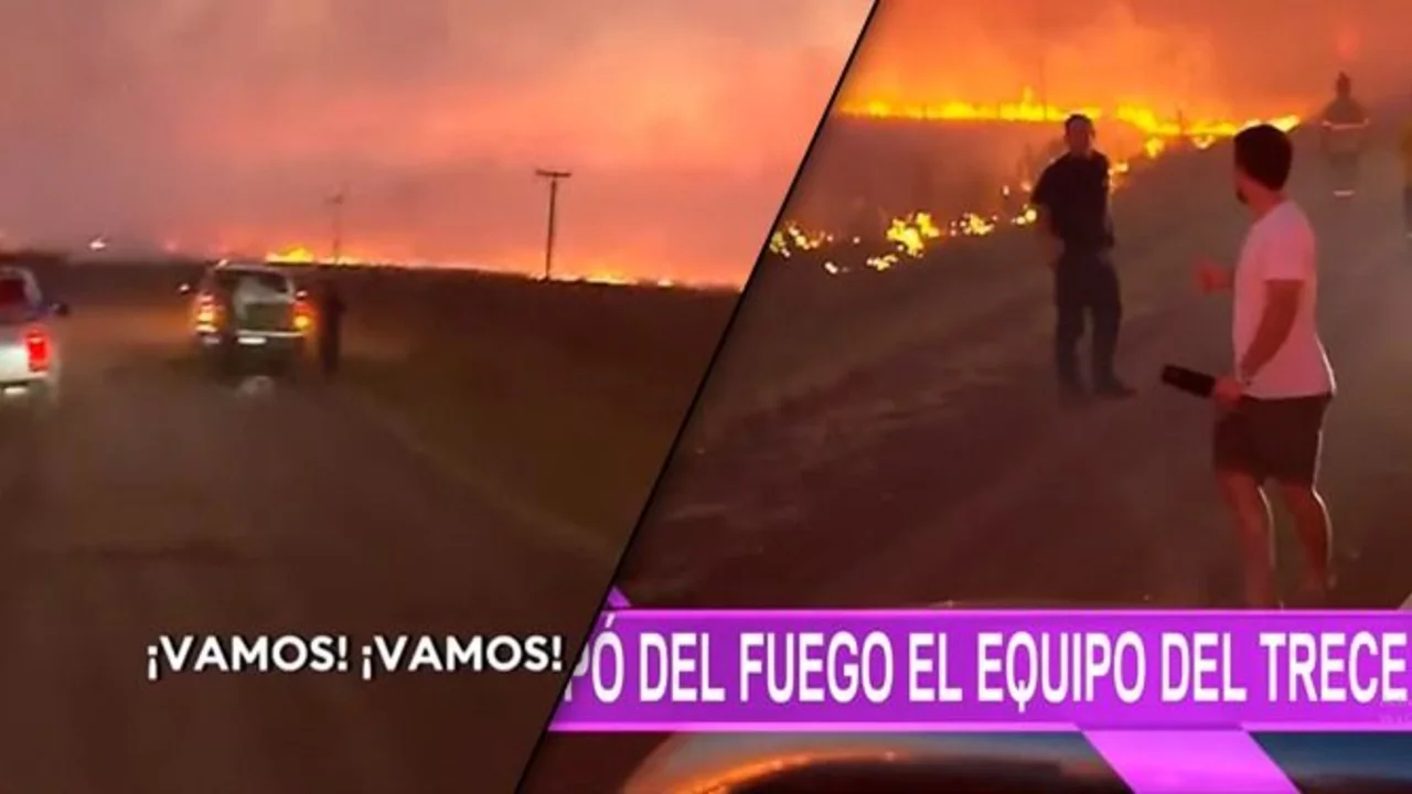 Televisión, El Trece, incendios, Corrientes