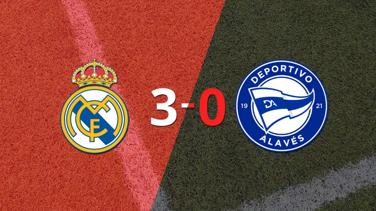 Real Madrid liquidó en su casa a Alavés por 3 a 0