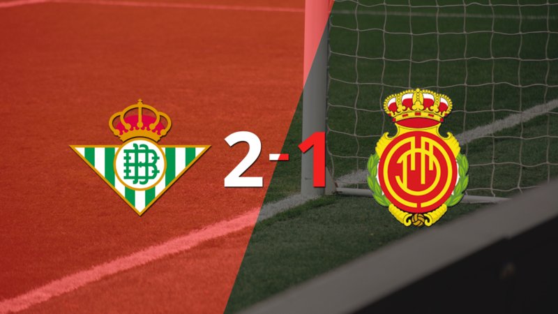 Betis logró una victoria de local por 2 a 1 frente a Mallorca