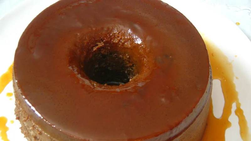 Cocina, receta de cocina, flan de chocolate, postres
