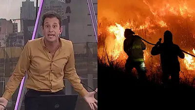 Televisión, Matías Bertolotti, TN, incendios en Corrientes Televisión, Matías Bertolotti, TN, incendios en Corrientes