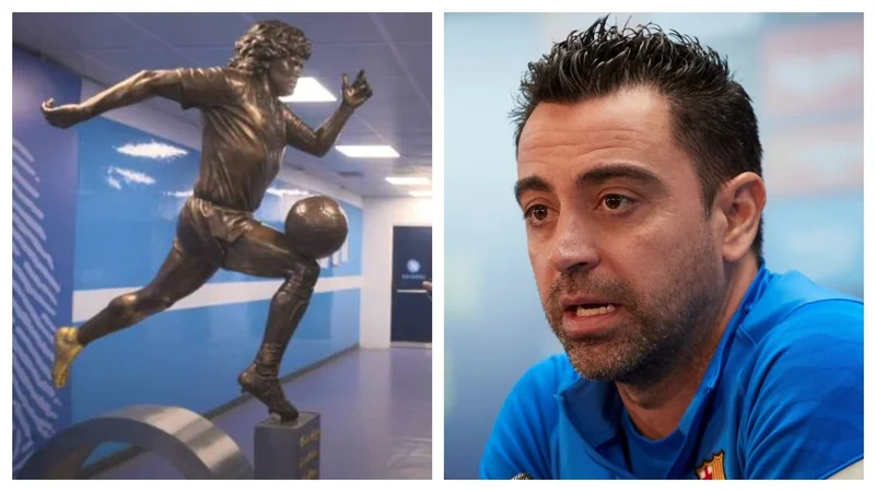 Xavi Hernández Barcelona Diego Armando Maradona