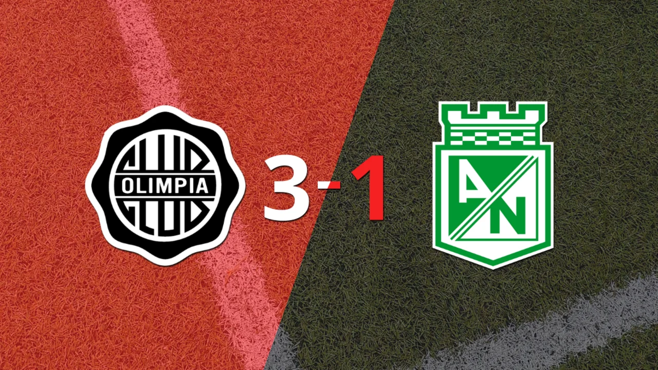 Fernando Cardozo anota doblete en la victoria por 3 a 1 de Olimpia sobre At. Nacional
