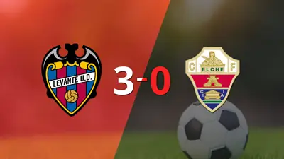 Goleada de Levante 3 a 0 sobre Elche Goleada de Levante 3 a 0 sobre Elche