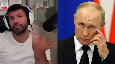 Sergio Agüero y Vladimir Putin Sergio Agüero y Vladimir Putin