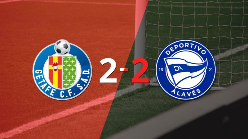 Con doblete de Enes Ünal, Getafe empató con Alavés 2-2