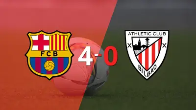 Barcelona fue imparable y goleó 4 a 0 Barcelona fue imparable y goleó 4 a 0