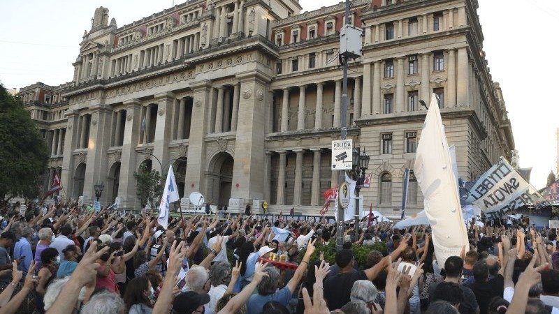 Marcha contra la Corte Suprema. 