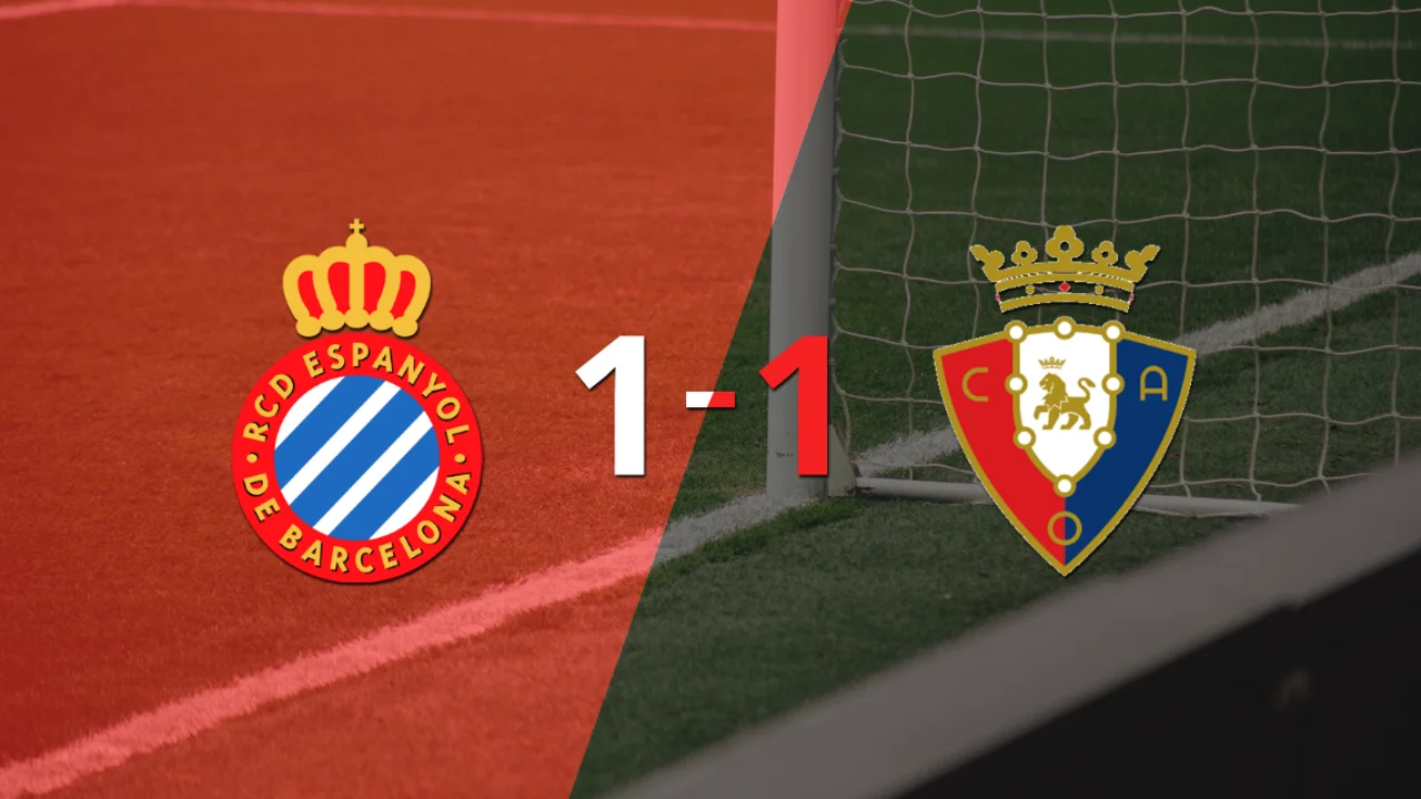 Espanyol y Osasuna se repartieron los puntos en un 1 a 1