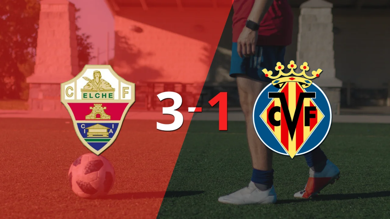 Elche vence por 3-1 a Villarreal con triplete de Pere Milla