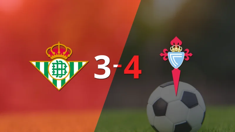 Con doblete de Gabriel Veiga, Celta derrotó a Betis