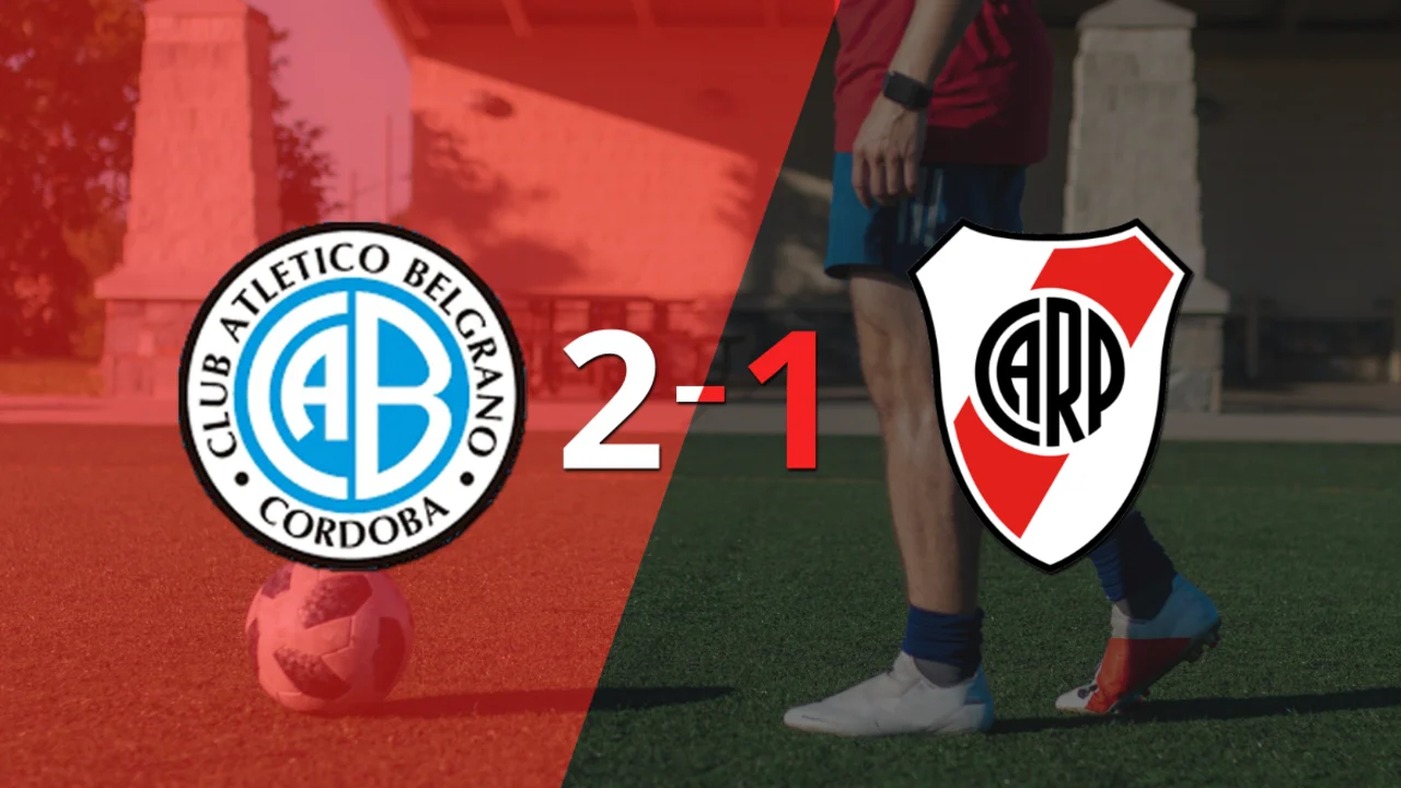 Con dos goles de Pablo Vegetti, Belgrano venció a River Plate