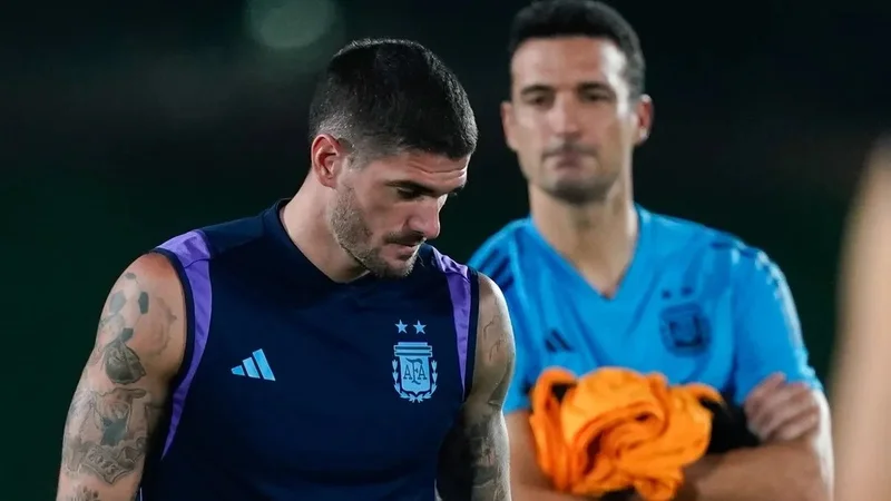 Rodrigo De Paul, Lionel Scaloni, Mundial Qatar 2022, Selección Argentina, fútbol, deportes