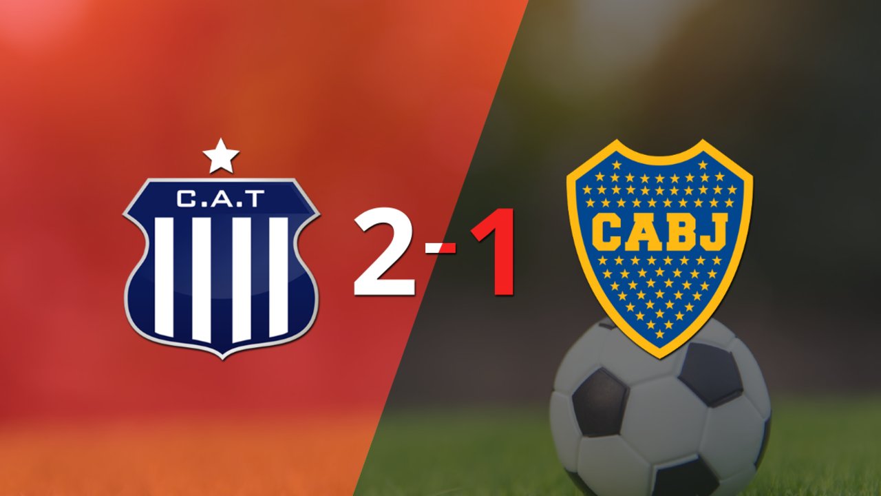 Con la mínima diferencia, Talleres venció a Boca Juniors por 2 a 1