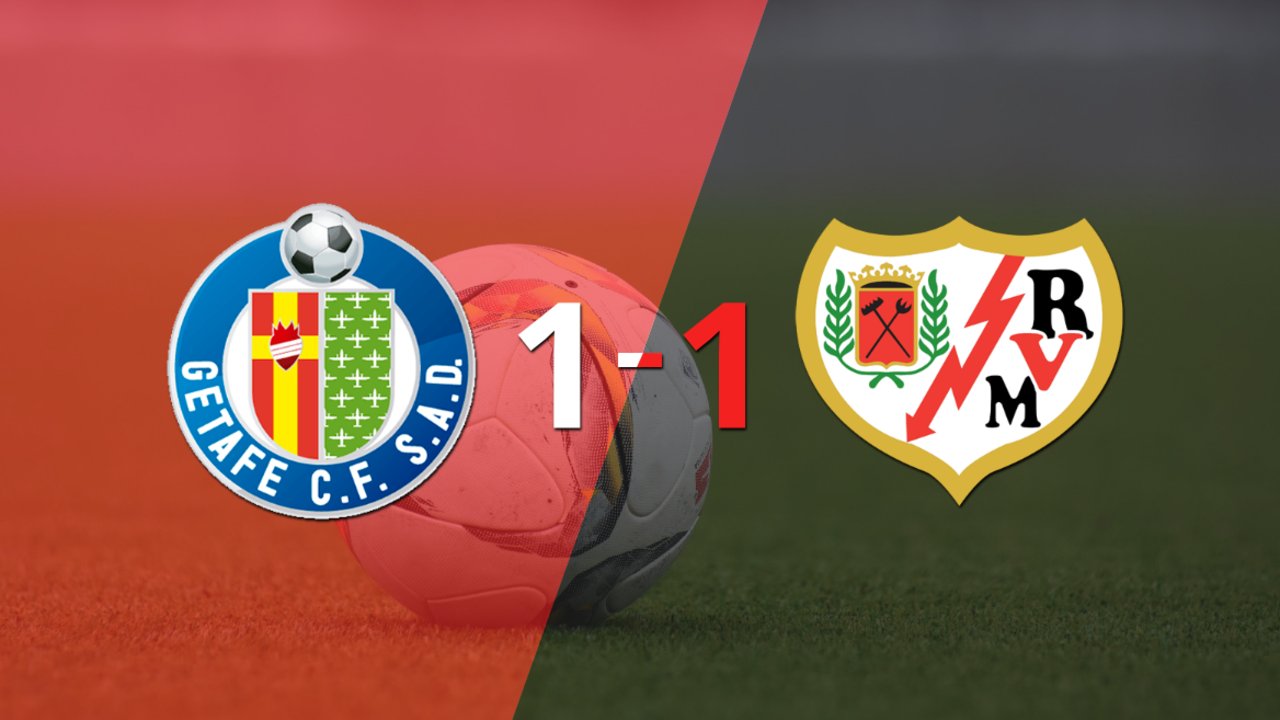 Getafe y Rayo Vallecano igualaron 1 a 1
