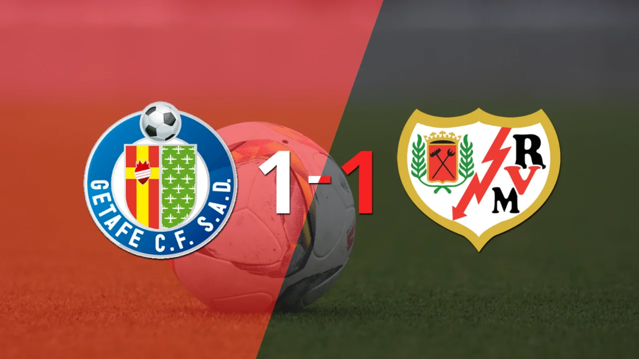 Getafe y Rayo Vallecano igualaron 1 a 1