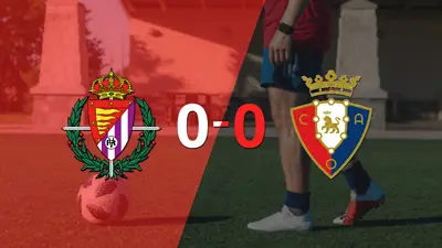 Sin muchas emociones, Valladolid y Osasuna empataron 0-0 Sin muchas emociones, Valladolid y Osasuna empataron 0-0