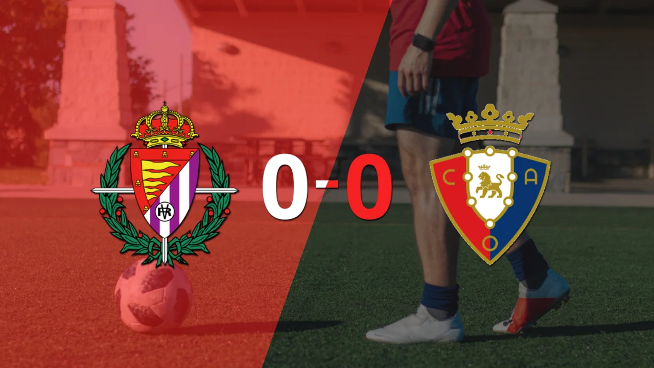 Sin muchas emociones, Valladolid y Osasuna empataron 0-0