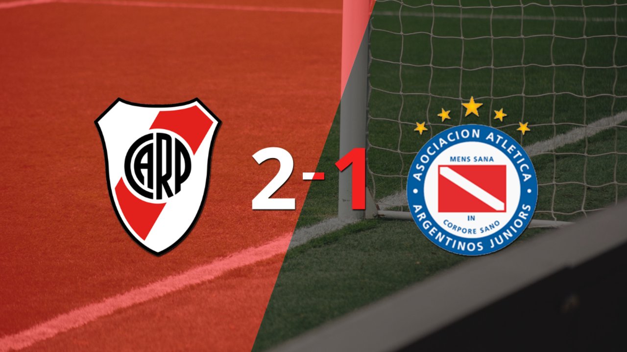 Victoria de River Plate sobre Argentinos Juniors por 2-1