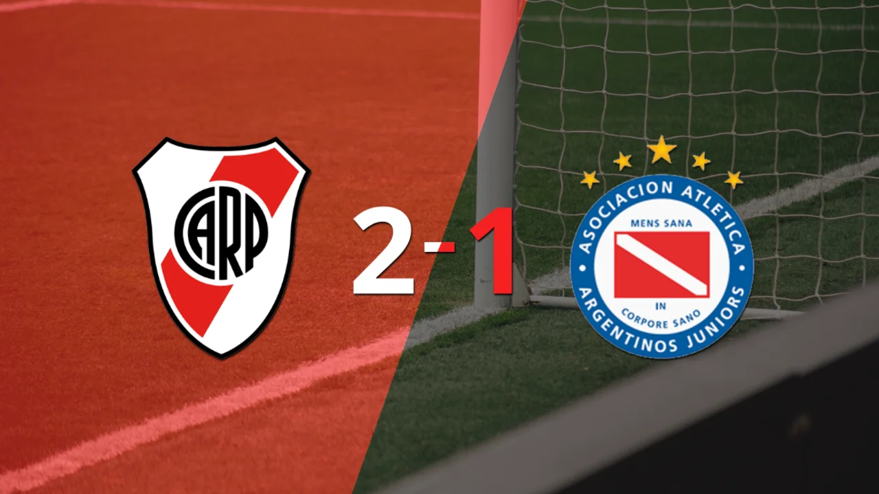 Victoria de River Plate sobre Argentinos Juniors por 2-1