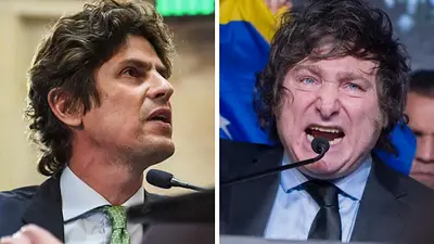 Martín Lousteau y Jaiver Milei Martín Lousteau y Jaiver Milei