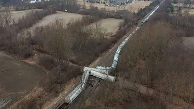 EEUU: descarriló otro tren con materiales tóxicos en Detroit EEUU: descarriló otro tren con materiales tóxicos en Detroit