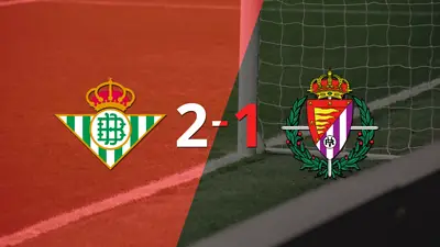 Victoria de Betis sobre Valladolid por 2-1 Victoria de Betis sobre Valladolid por 2-1